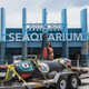 The whale totem pol stops outside the Miami Seaquarium where Toketaiid